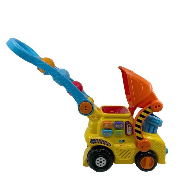 Vtech Push & Pop Bulldozer Push & Pull Toys Vehicle with Handle Baby & Toddler - Picture 5 of 12